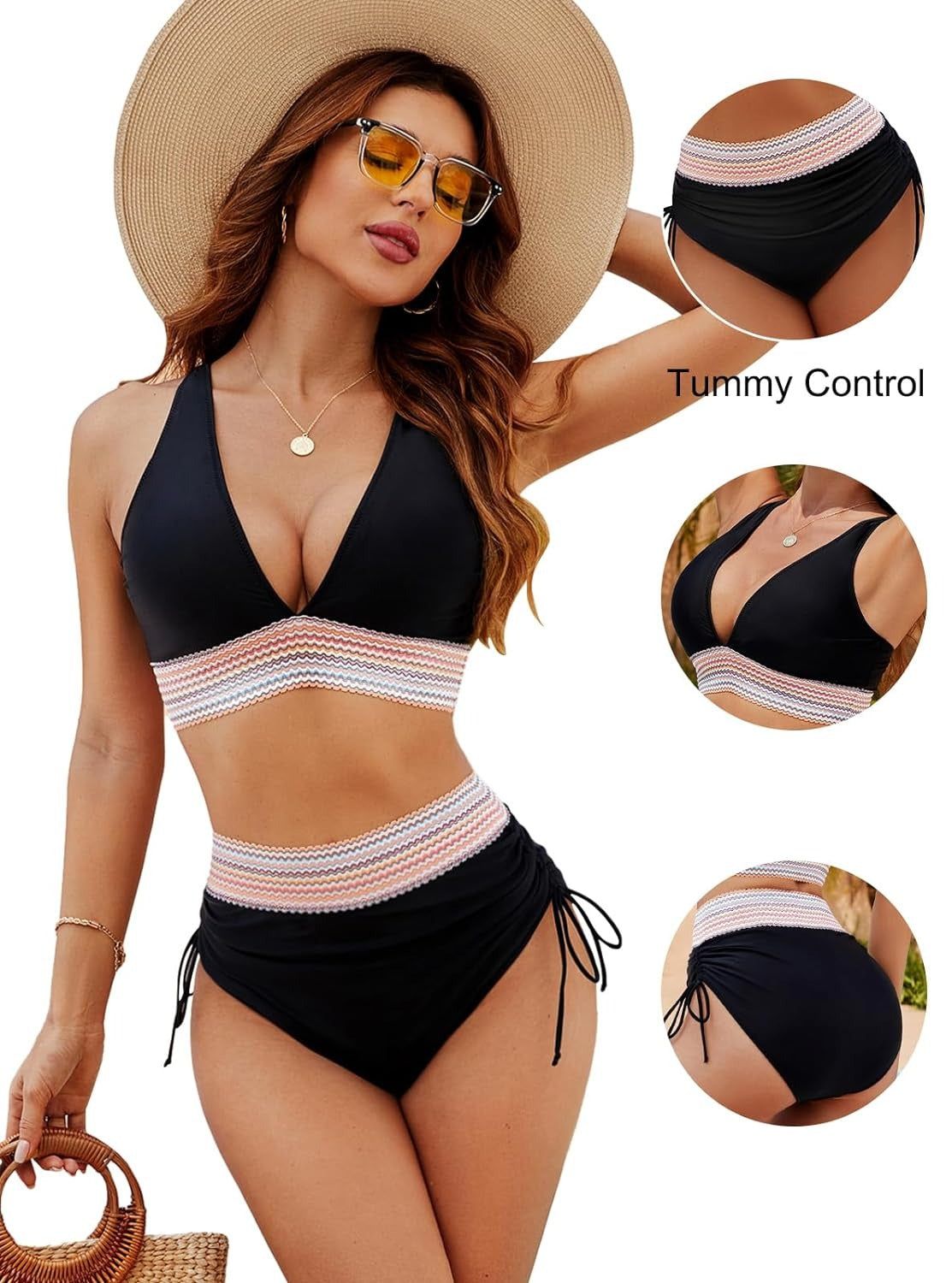 Bikini Mit Hoher Taille Und Bauchkontrolle