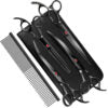 Hundehaarschere Professionelle 7,0 Zoll mit Ausdünnung Schere für die Pflege Curved Haustier Haarschere