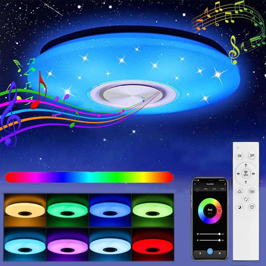 FORHOMY LED Deckenleuchte – RGB, Dimmbar, Bluetooth & APP