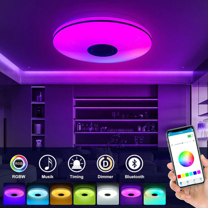 FORHOMY LED Deckenleuchte – RGB, Dimmbar, Bluetooth & APP
