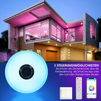 FORHOMY LED Deckenleuchte – RGB, Dimmbar, Bluetooth & APP