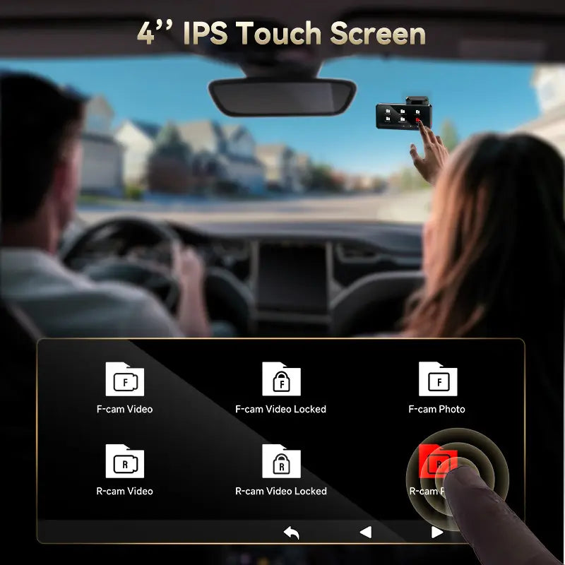 F77 Dual 4K Dashcam mit SONY STARVIS 2 IMX678 – Front- und Rückkamera, Sprachsteuerung, 5.8GHz WLAN, Nachtsicht