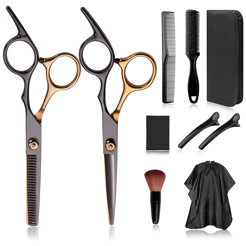 Friseurscheren-Set 10 in 1 für professionelle und Amateur-Haarschnitte