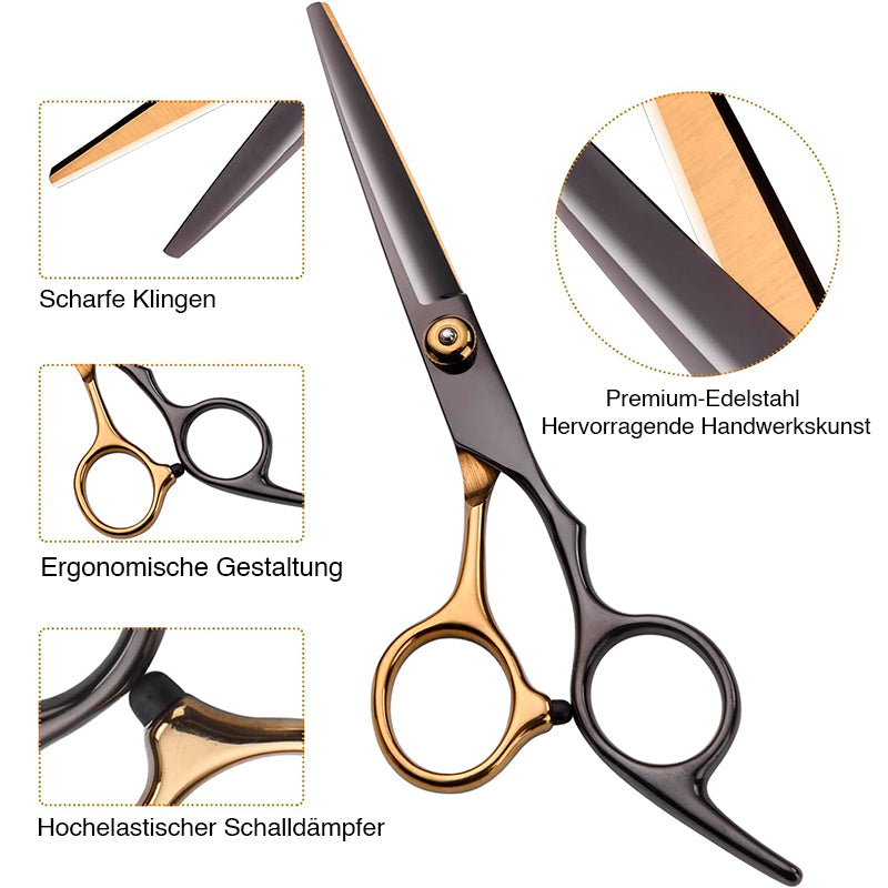 Friseurscheren-Set 10 in 1 für professionelle und Amateur-Haarschnitte