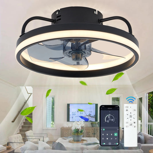 LED Deckenventilator Mit Licht – Fernbedienung, Dimmbar, Schlafzimmer, Wohnzimmer 0