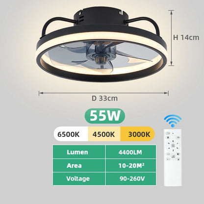 LED Deckenventilator Mit Licht – Fernbedienung, Dimmbar, Schlafzimmer, Wohnzimmer 7
