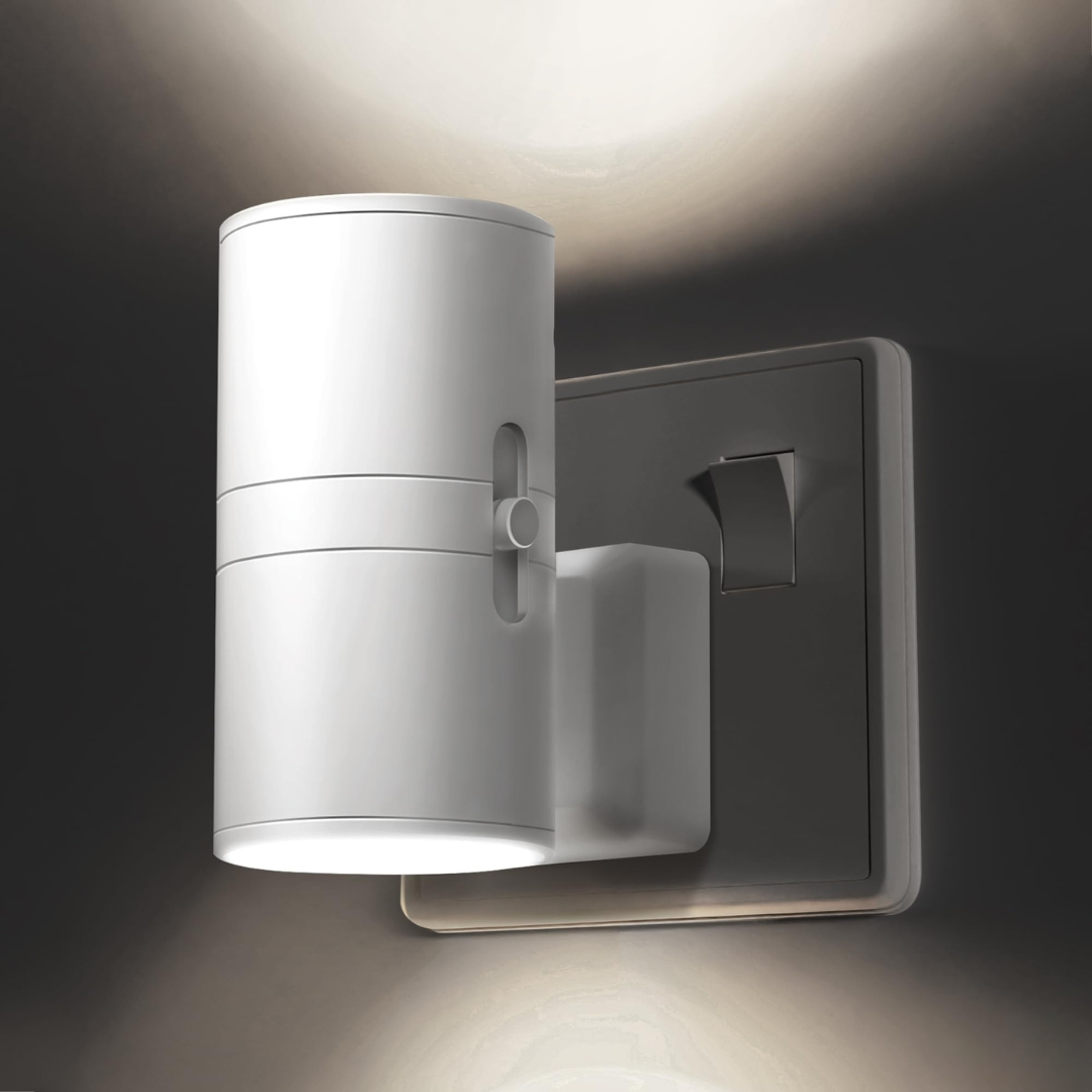 Steckdosen-Wandleuchte mit LED & Sensor – Dimmbares Nachtlicht für jeden Raum
