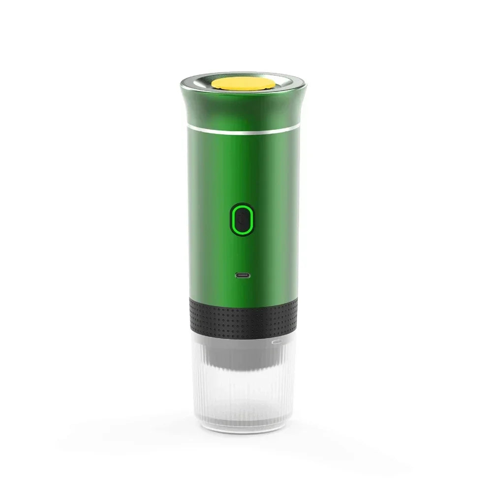 Brewvivo Elektrische Espressomaschine kabellos | 3-in-1 für Kapseln & Kaffeepulver | Tragbar für Reise, Auto & Camping