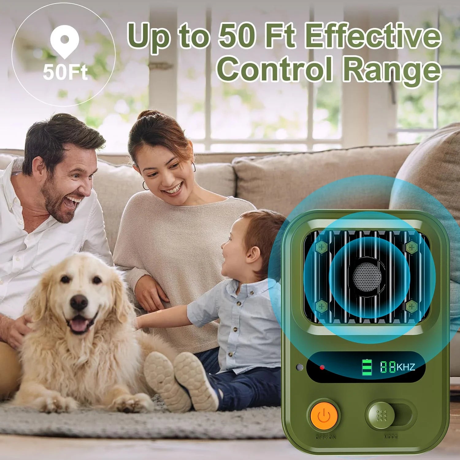 BelloGuard™ – Ultraschall Hunde Bellen Stopper Schwarz-Grün