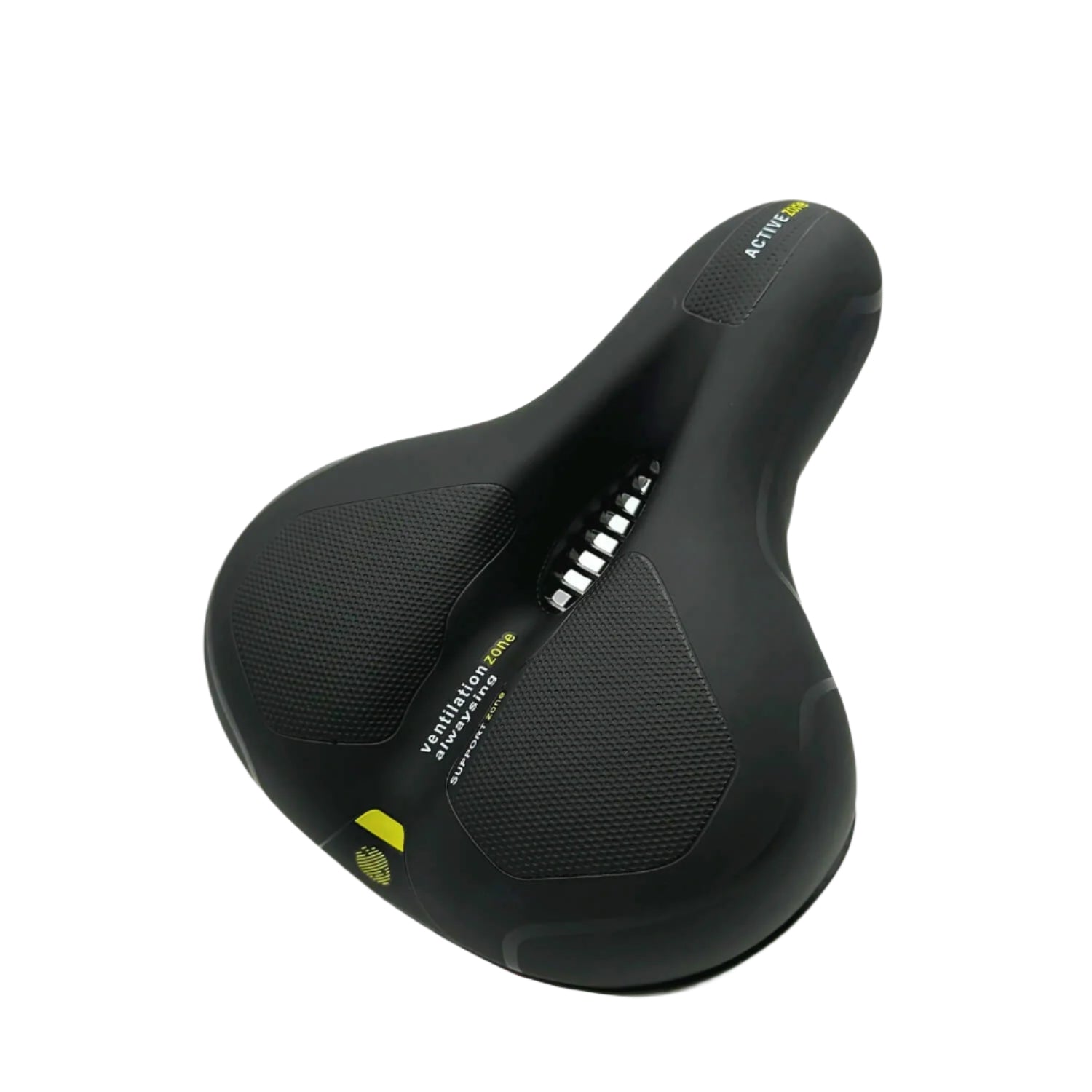 Bequemer Fahrradsattel mit LED-Rücklicht • Extra breite, stoßdämpfende Sattelkomfort