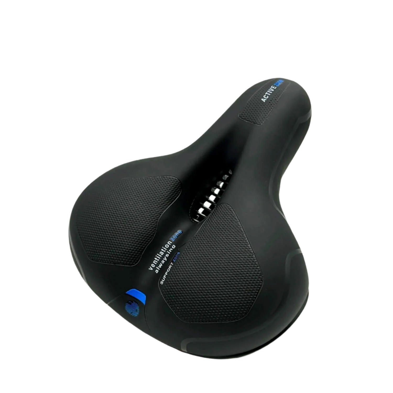 Bequemer Fahrradsattel mit LED-Rücklicht • Extra breite, stoßdämpfende Sattelkomfort
