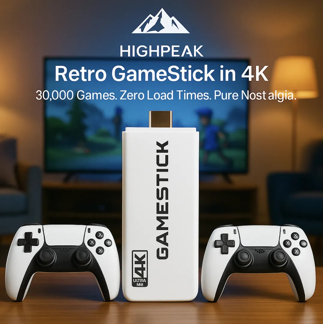HighPeak Infinity + GameStick Bundle - 50,000+ Retro Games Combo INFINITY Play + Retro Game Stick HighPeak Infinity + GameStick Bundle - 50,000+ Retro Games Combo INFINITY Play + Retro Game Stick